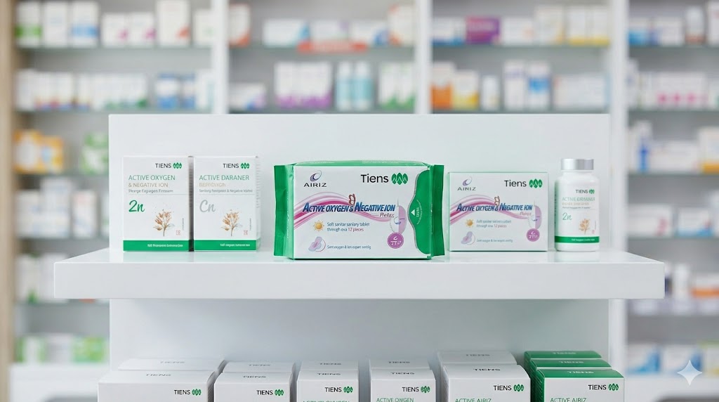 Tiens Airiz ped anion teknolojili premium kadın hijyen pedi