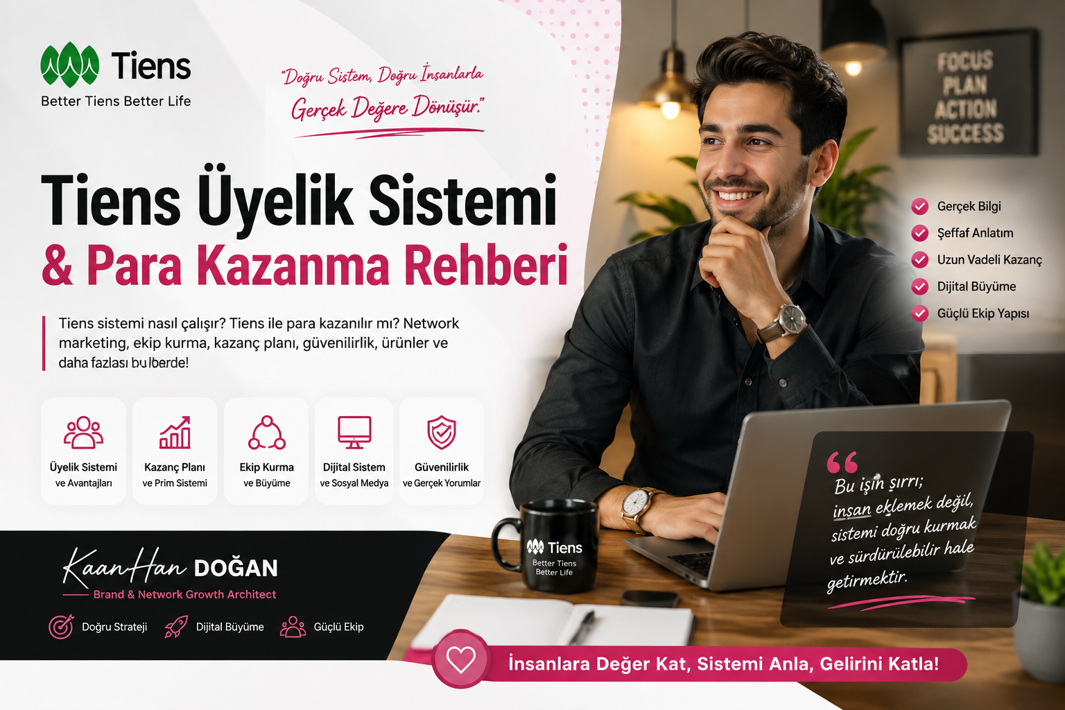 Tiens üyelik nasıl yapılır rehberi ve Tiens distribütör sistemi görseli